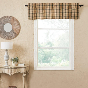 Cider Mill Plaid Valance Curtain 16x60 VHC Brands - The Fox Decor